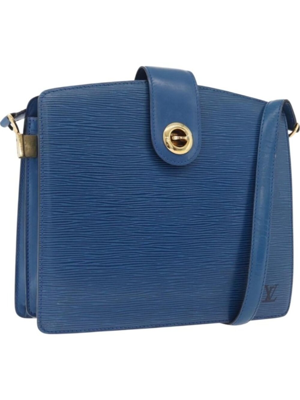 LOUIS VUITTON Epi Capuchin Shoulder Bag Blue M52345